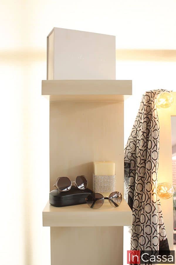 InCassa Muebles Edomex mueblería CDMX Repisas con Espejo de luz vintage Modelo BROADWAY 3