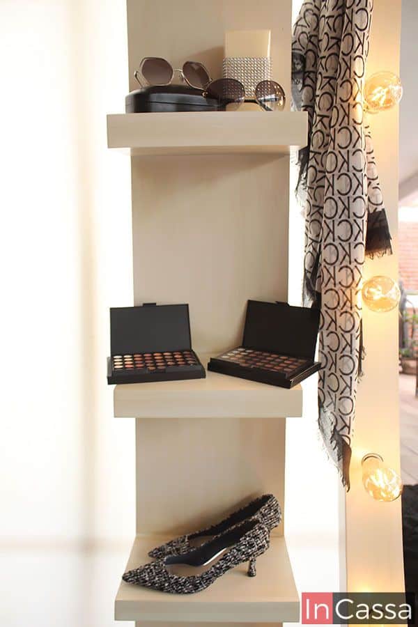 InCassa Muebles Edomex mueblería CDMX Repisas con Espejo de luz vintage Modelo BROADWAY 4