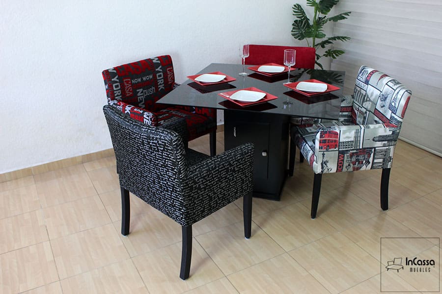 InCassa Muebles Edomex mueblería CDMX Antecomedor Modelo BUCAREST 1