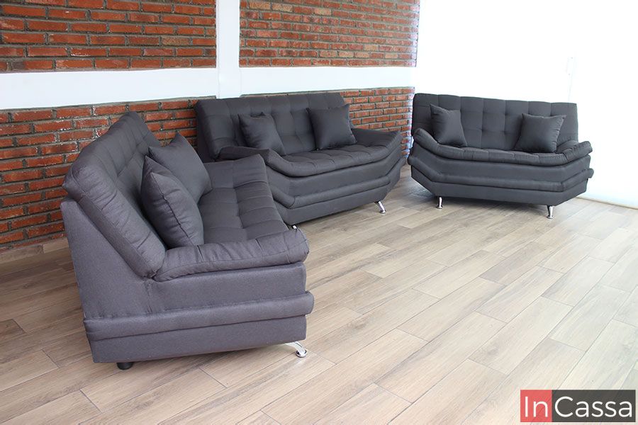 InCassa Muebles Edomex mueblería CDMX Sala 3 piezas Modelo CASTILLA 5