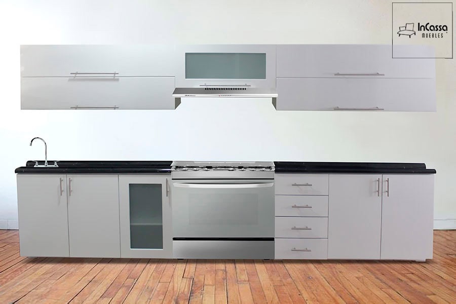 InCassa Muebles Edomex mueblería CDMX Cocina Integral CALGARY 3.40m diseñada para ESTUFA 1