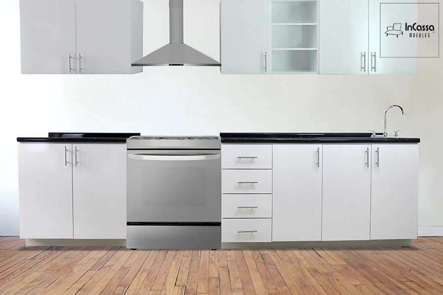 InCassa Muebles Edomex mueblería CDMX Cocina integral CANADÁ 3.30m diseñada para ESTUFA 1