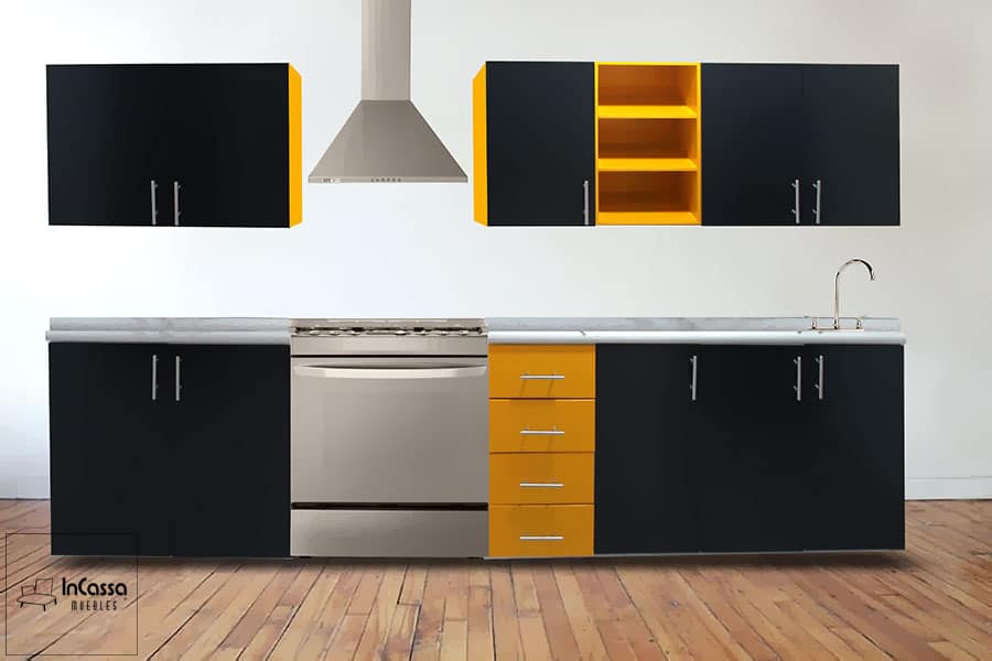 InCassa Muebles Edomex mueblería CDMX Cocina integral CANADÁ 3.30m diseñada para ESTUFA 5
