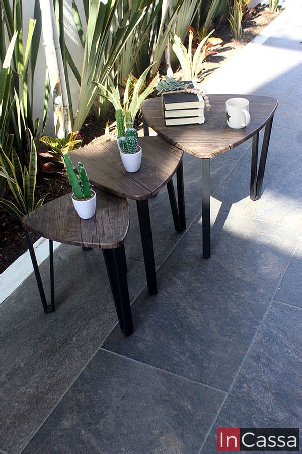 InCassa Muebles Edomex mueblería CDMX Set de 3 Mesas de Centro Modelo CANARIAS 4