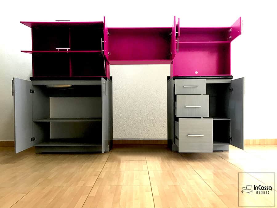 InCassa Muebles Edomex mueblería CDMX Cocina integral CANNES 2.40m diseñada para ESTUFA 2
