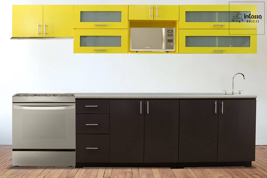 InCassa Muebles Edomex mueblería CDMX Cocina integral CANTABRIA 3.10m diseñada para ESTUFA 1