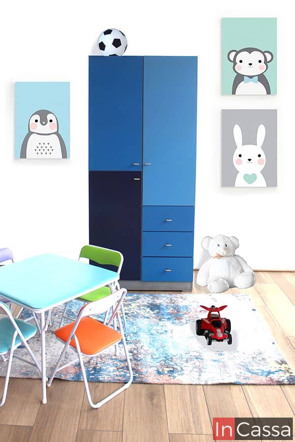 InCassa Muebles Edomex mueblería CDMX Guardarropa Infantil Modelo CARSON 1