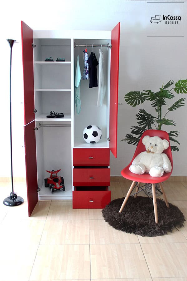InCassa Muebles Edomex mueblería CDMX Guardarropa Infantil Modelo CARSON 6