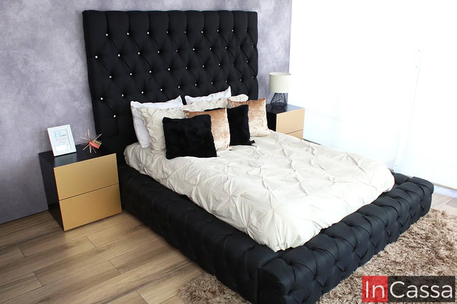 Recámara tapizada Capitoné Modelo CARTIER