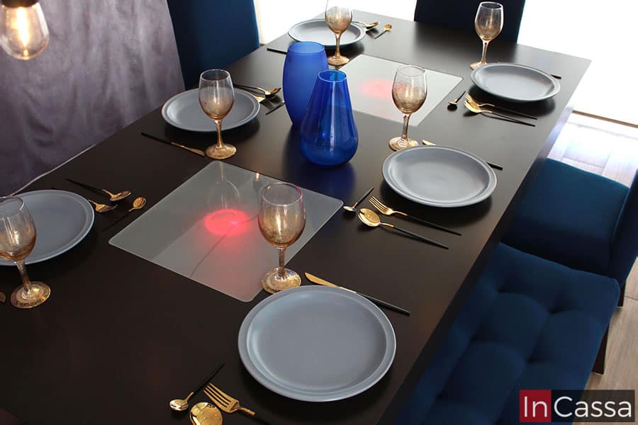 Comedor moderno con bancas y sillas Modelo CHAD