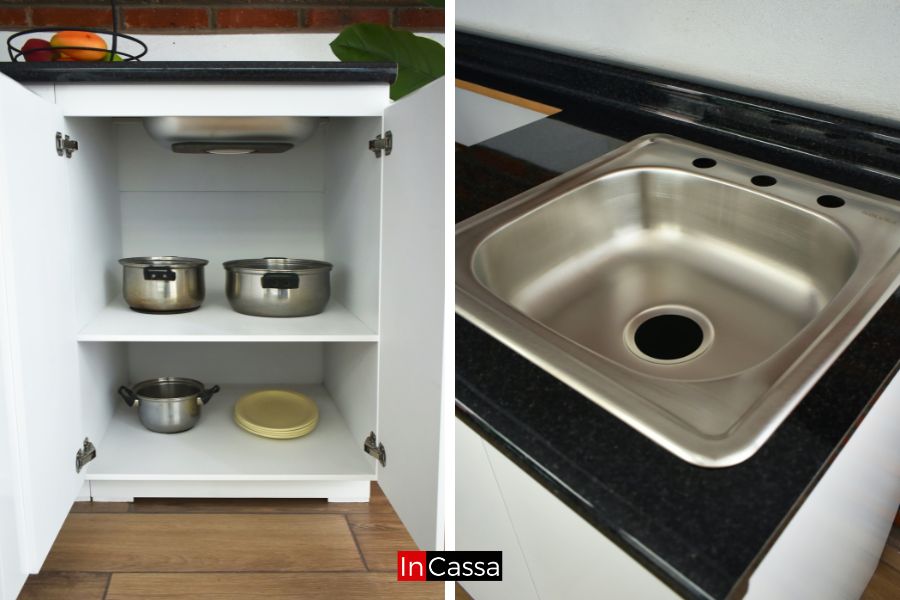 Cocina integral CHIAPAS 1.40m diseñada para PARRILLA