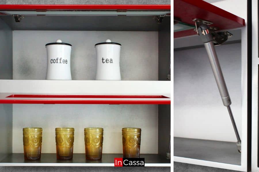 Cocina Integral en ESCUADRA CHINA 3.50m x 1.50m diseñada para ESTUFA