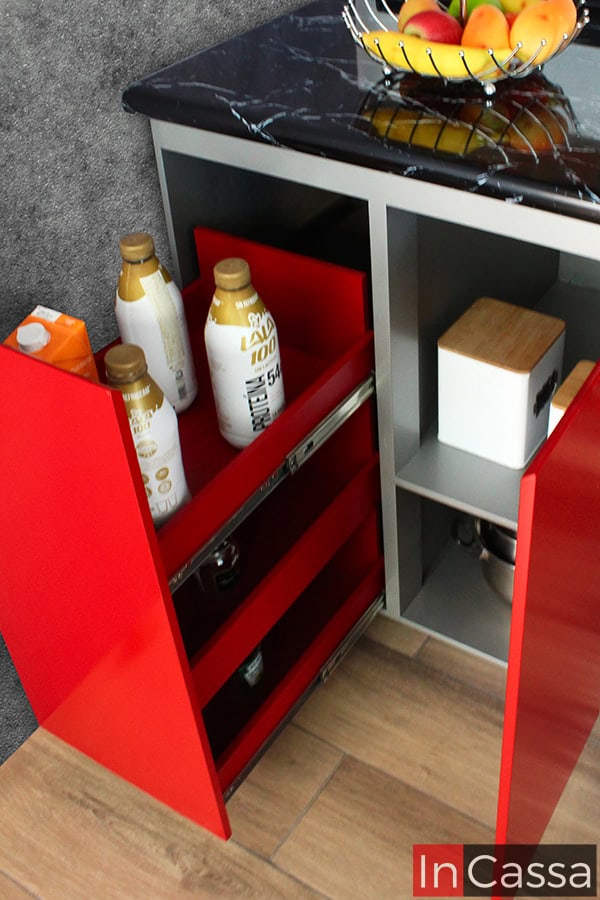 Cocina Integral en ESCUADRA CHINA 3.50m x 1.50m diseñada para PARRILLA