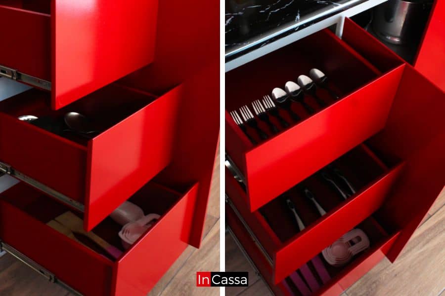 Cocina Integral en ESCUADRA CHINA 3.50m x 1.50m diseñada para PARRILLA