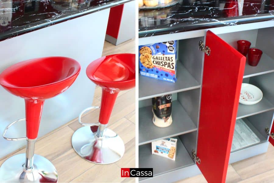 Cocina Integral en ESCUADRA CHINA 3.50m x 1.50m diseñada para PARRILLA