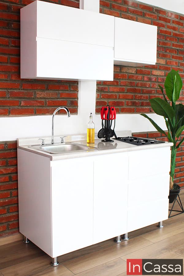 Cocina integral CIÉNEGAS 1.40m diseñada para PARRILLA