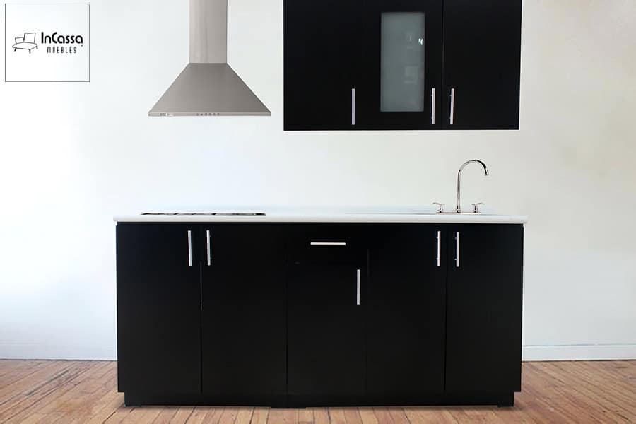 InCassa Muebles Edomex mueblería CDMX Cocina integral CUBA 1.90m diseñada para PARRILLA 1