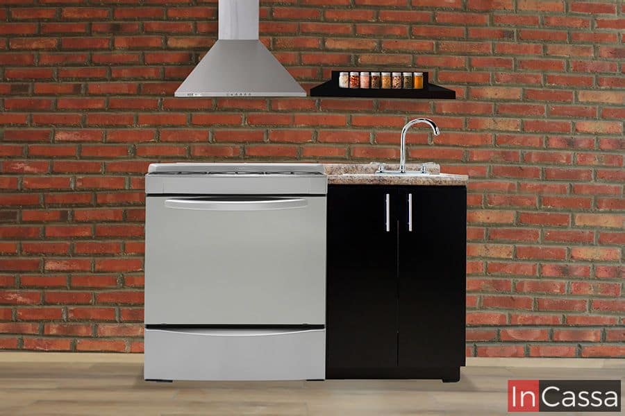 InCassa Muebles Edomex mueblería CDMX Cocina Integral CURITIBA 1.40m diseñada para ESTUFA 1
