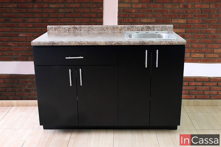 InCassa Muebles Edomex mueblería CDMX Cocina integral CURITIBA 1.40m diseñada para PARRILLA 3