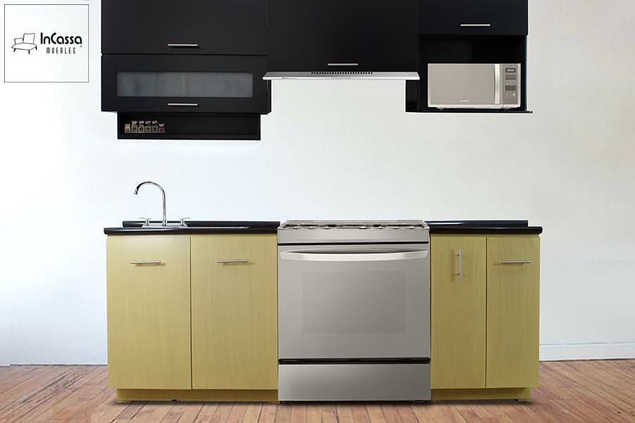 InCassa Muebles Edomex mueblería CDMX Cocina integral DRAGOR 2.30m diseñada para ESTUFA 1