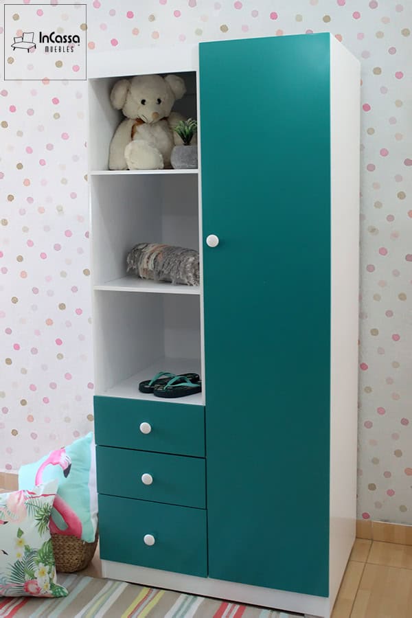 InCassa Muebles Edomex mueblería CDMX Guardarropa Infantil Modelo DENVER 1