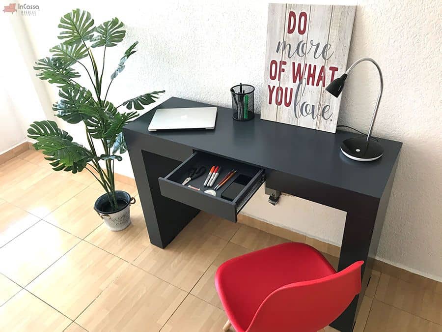 InCassa Muebles Edomex mueblería CDMX Escritorio Clásico Modelo DERRY con Cajón 3