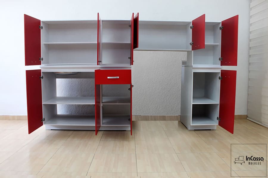 InCassa Muebles Edomex mueblería CDMX Cocina integral DURBAN 2.40m diseñada para ESTUFA 3