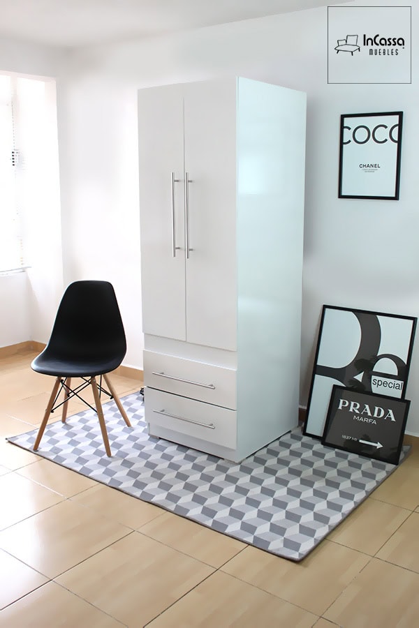 InCassa Muebles Edomex mueblería CDMX Guardarropa Modelo EDIMBURGO 2