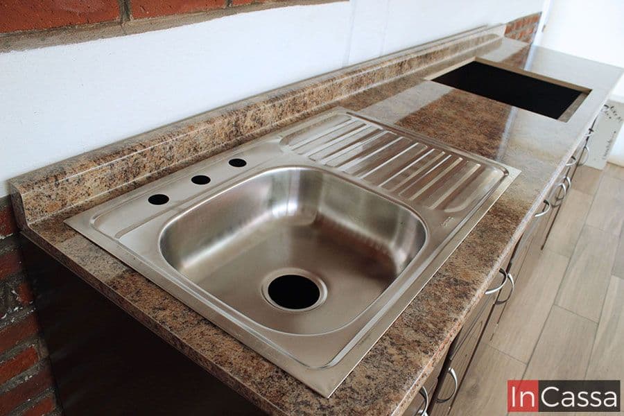 InCassa Muebles Edomex mueblería CDMX Cocina integral ENSENADA 2.40m diseñada para PARRILLA 5