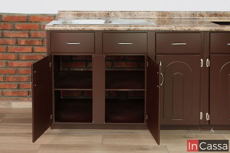 InCassa Muebles Edomex mueblería CDMX Cocina integral ENSENADA 2.40m diseñada para PARRILLA 6