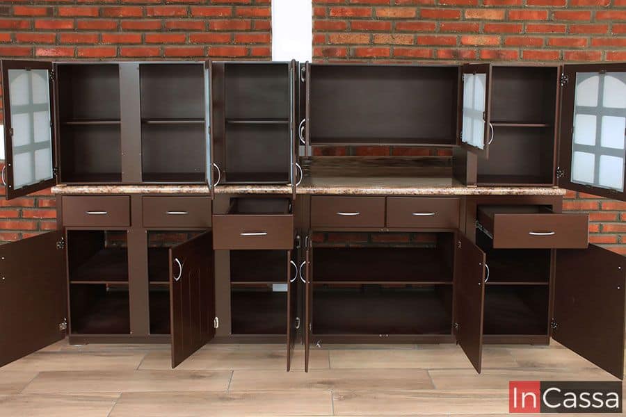 InCassa Muebles Edomex mueblería CDMX Cocina integral ENSENADA 2.40m diseñada para PARRILLA 2