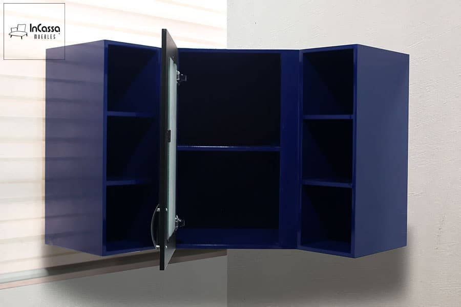 InCassa Muebles Edomex mueblería CDMX Alacena superior Esquinera para Cocina Modelo ROMA 6