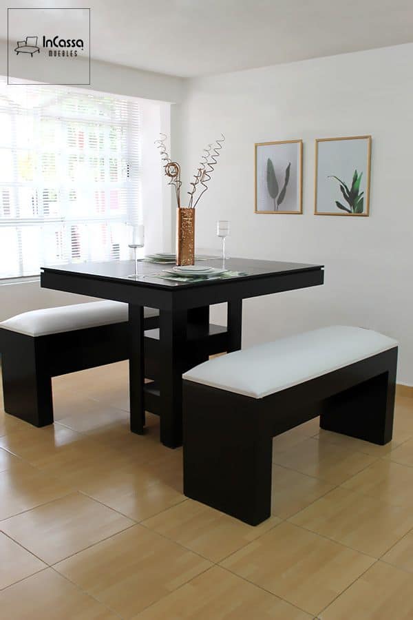 InCassa Muebles Edomex mueblería CDMX Antecomedor Modelo ESTOCOLMO 1