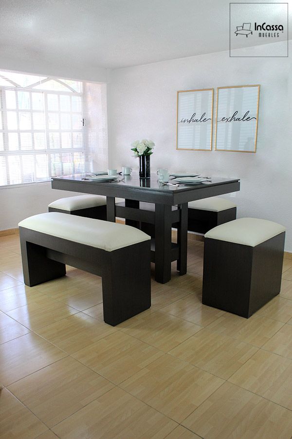 InCassa Muebles Edomex mueblería CDMX Antecomedor Modelo ESTOCOLMO 5