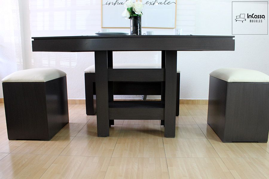 InCassa Muebles Edomex mueblería CDMX Antecomedor Modelo ESTOCOLMO 8