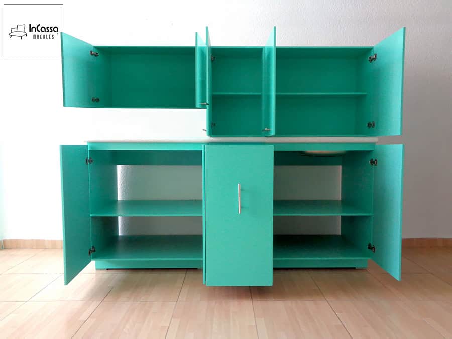 InCassa Muebles Edomex mueblería CDMX Cocina integral FÁTIMA 1.90m diseñada para PARRILLA 3