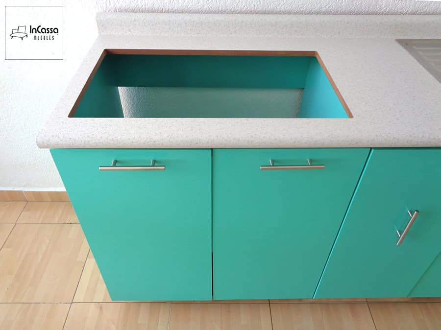 InCassa Muebles Edomex mueblería CDMX Cocina integral FÁTIMA 1.90m diseñada para PARRILLA 5