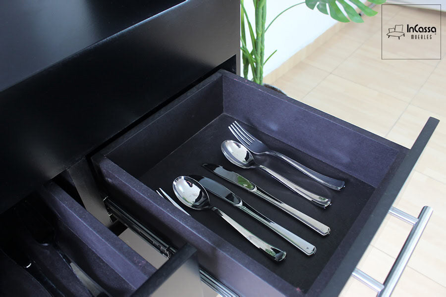 InCassa Muebles Edomex mueblería CDMX Alacena para Microondas Modelo FERRARA 3