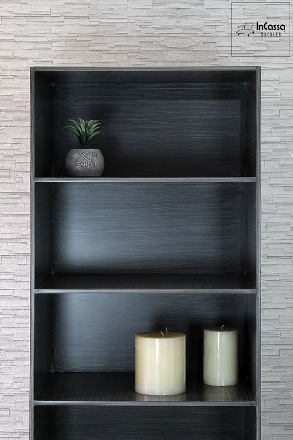 InCassa Muebles Edomex mueblería CDMX Librero Modelo FIJI 3