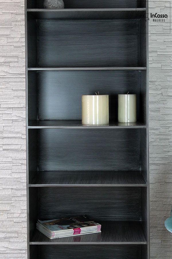 InCassa Muebles Edomex mueblería CDMX Librero Modelo FIJI 4