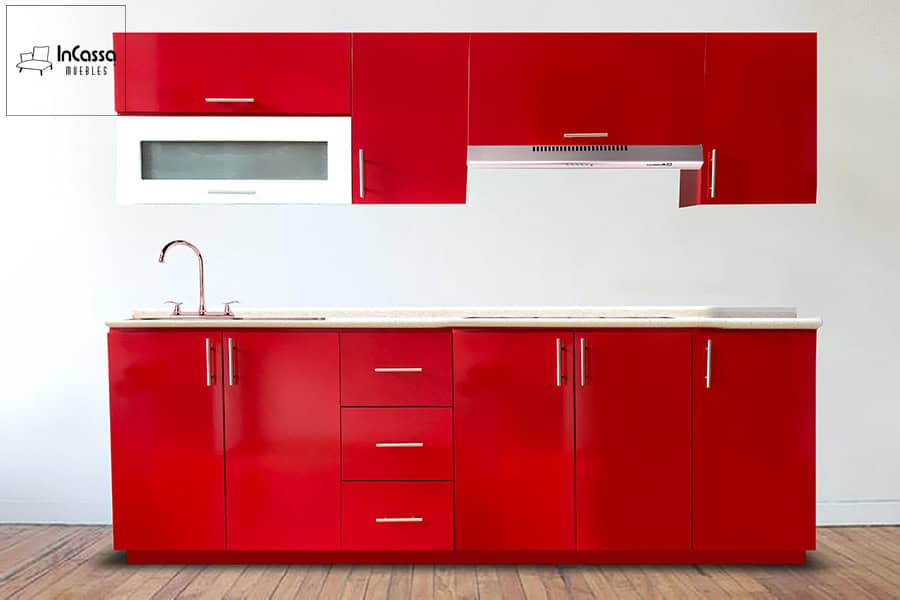 InCassa Muebles Edomex mueblería CDMX Cocina integral FINLANDIA 2.40m diseñada para PARRILLA 3