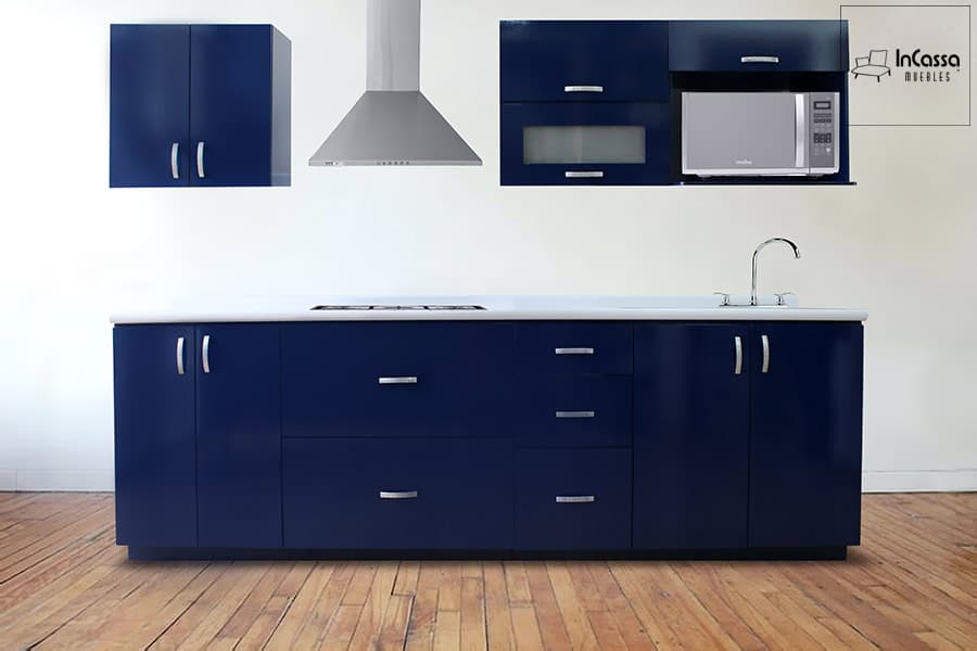 InCassa Muebles Edomex mueblería CDMX Cocina integral GALES 2.60m diseñada para PARRILLA 1