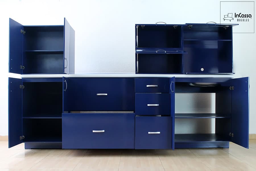 InCassa Muebles Edomex mueblería CDMX Cocina integral GALES 2.60m diseñada para PARRILLA 2