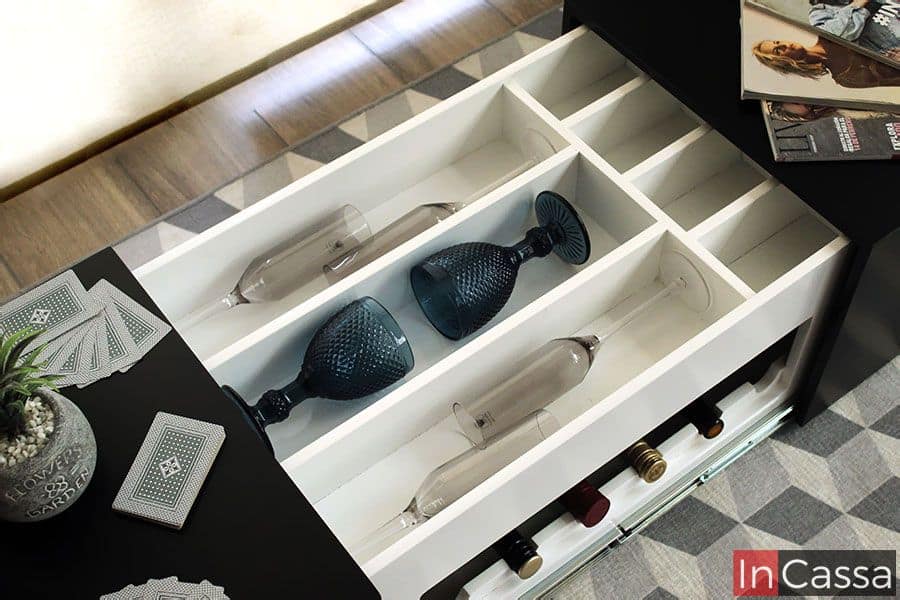 InCassa Muebles Edomex mueblería CDMX Mesa de Centro Cantina expandible Modelo GALWAY 2