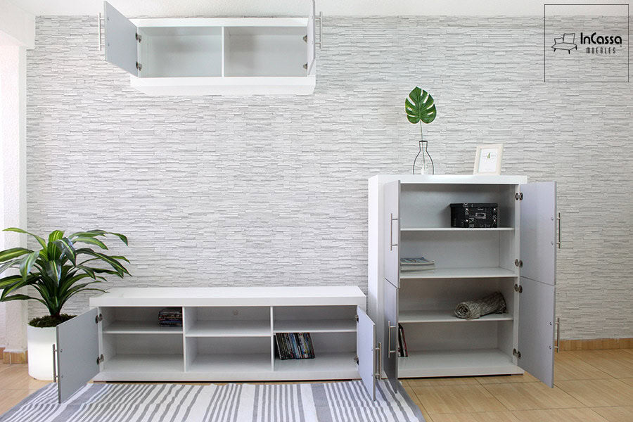 InCassa Muebles Edomex mueblería CDMX Centro de Entretenimiento Vintage Modelo GINEBRA 2