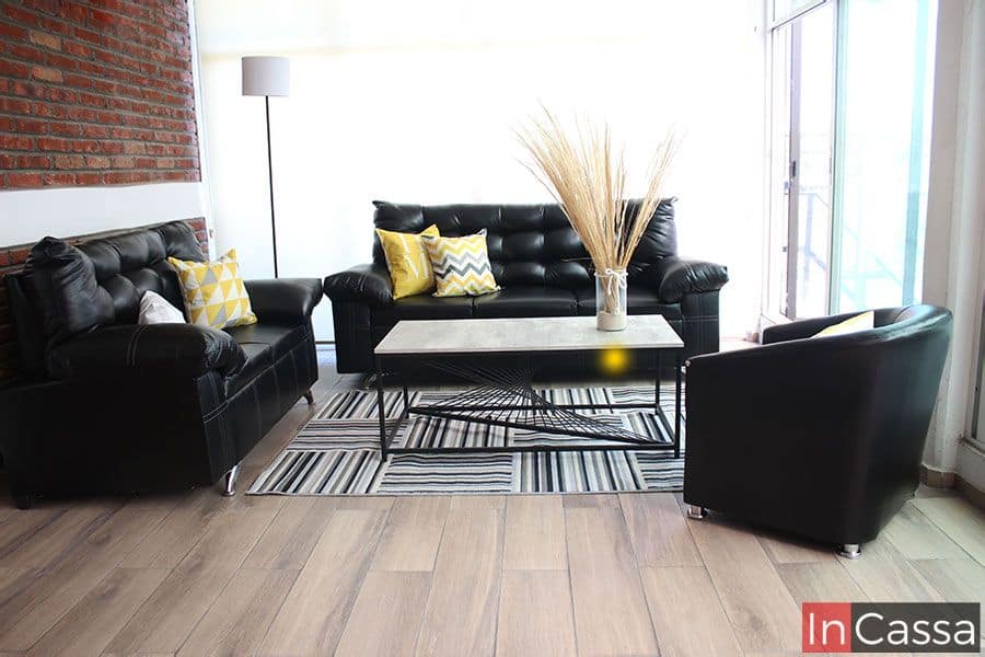 InCassa Muebles Edomex mueblería CDMX Sala capitonada 3 piezas Modelo GITEGA 1