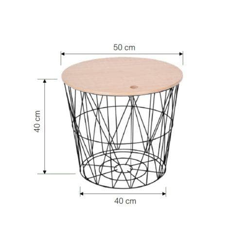 InCassa Muebles Edomex mueblería CDMX Mesa de Centro Nórdica Modelo GOSSAU 7