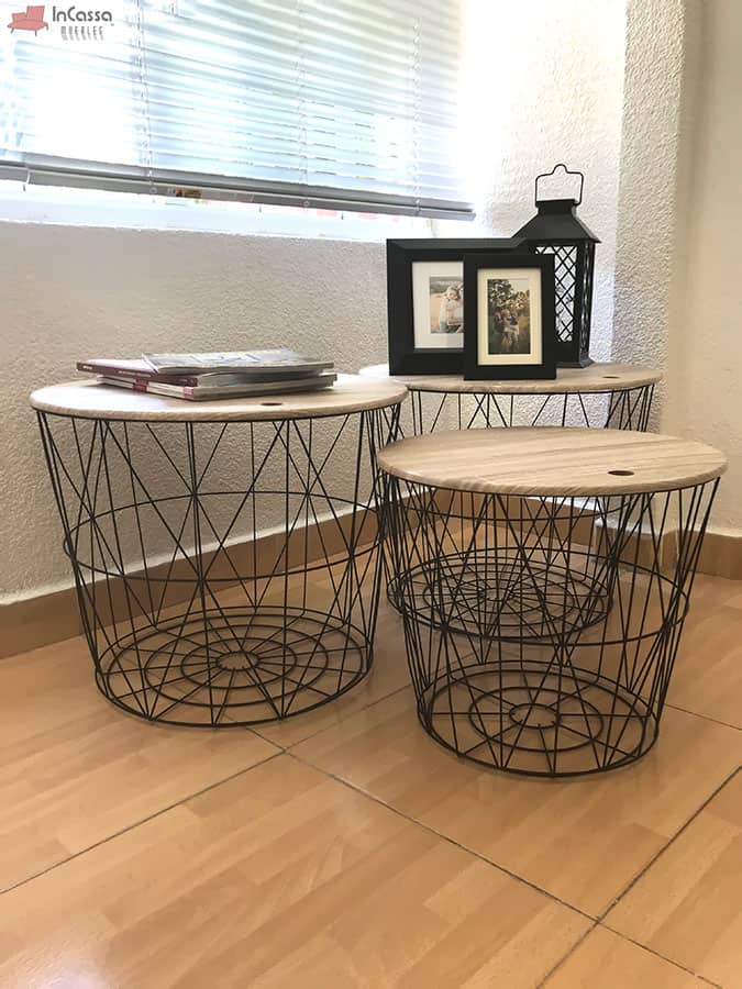 InCassa Muebles Edomex mueblería CDMX Set de 3 Mesas de Centro Nórdicas Modelo GOSSAU 4
