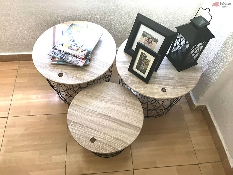 InCassa Muebles Edomex mueblería CDMX Set de 3 Mesas de Centro Nórdicas Modelo GOSSAU 5