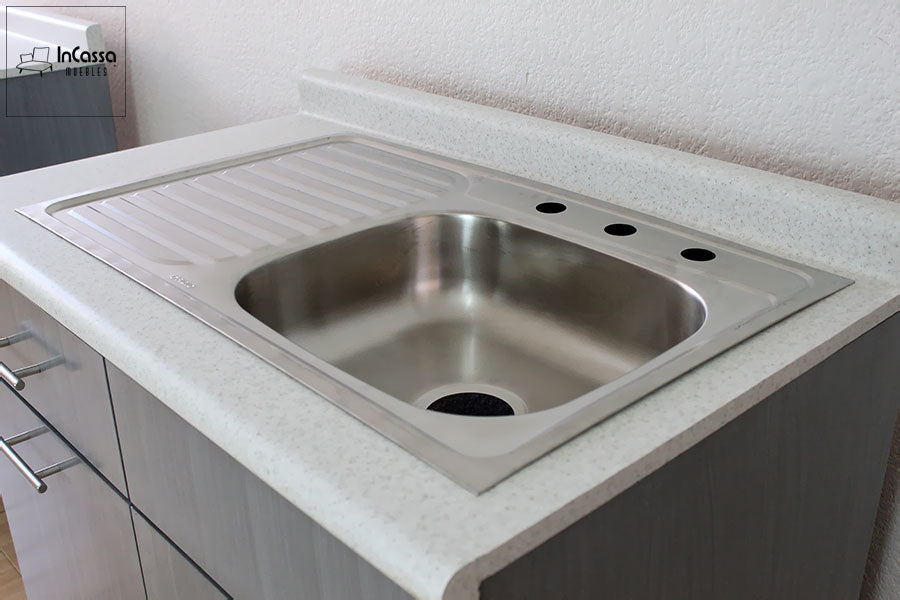 InCassa Muebles Edomex mueblería CDMX Cocina integral GOUDA 2.40m diseñada para ESTUFA 4